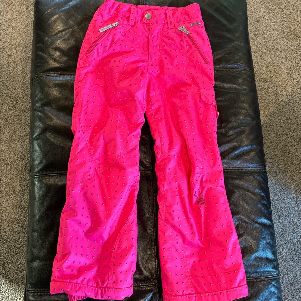 Spyder Pink and Gray Snow Pants